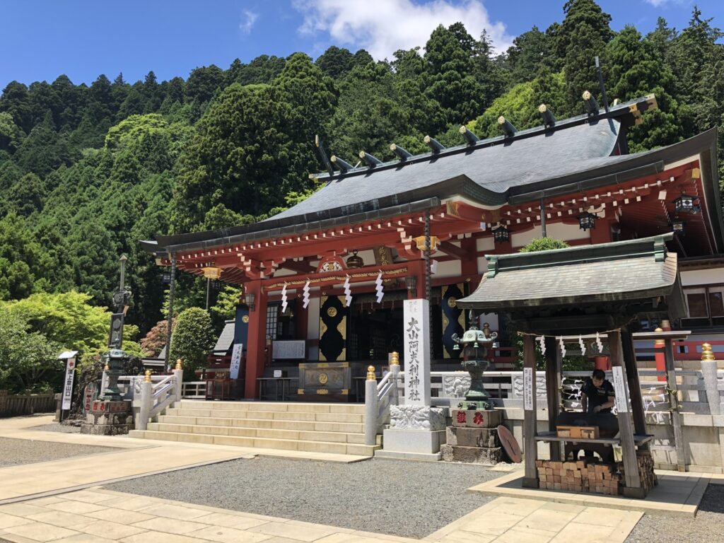 大山阿夫利神社下社の様子