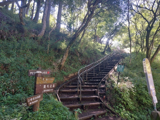 ヤビツ峠から大山への登山口