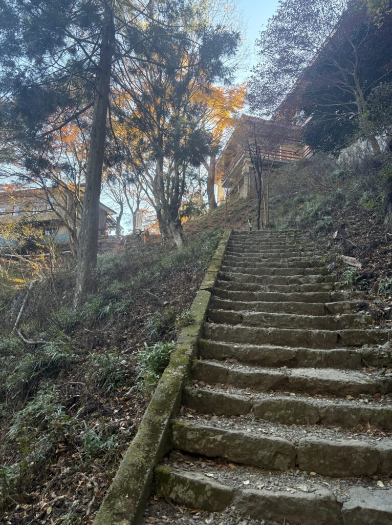 ケーブルカー乗り場へ続く階段