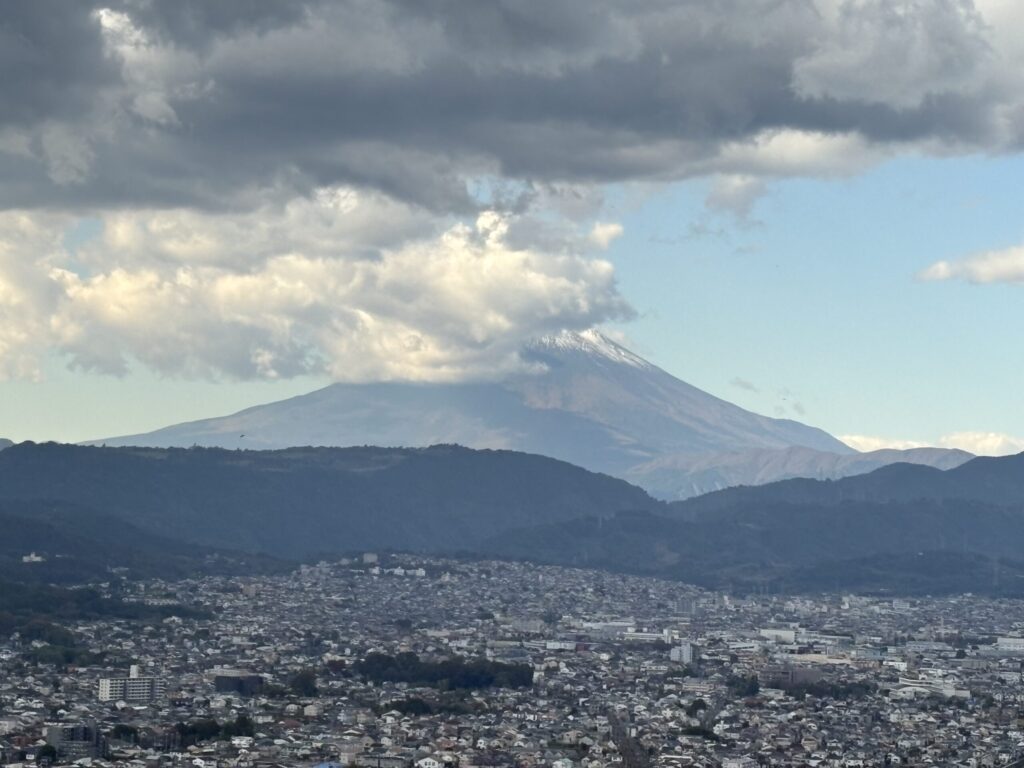 権現山展望台から見える富士山